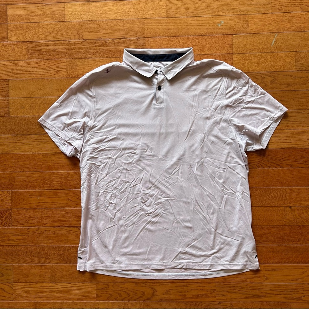 Rhone Performance Polo Shirt Red Blue